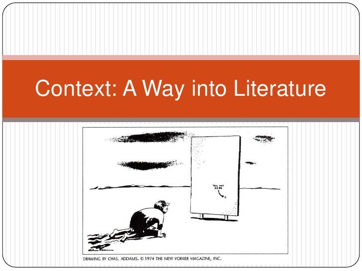 About Children's Literature in Context
